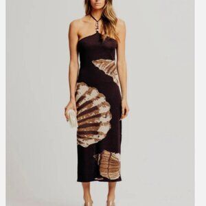 Torn by Ronny Kobo Lola Midi Dress-  Chocolate Brown